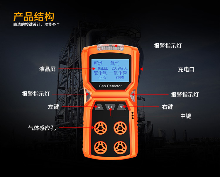 四合一氣體檢測儀 四合一氣體檢測儀
